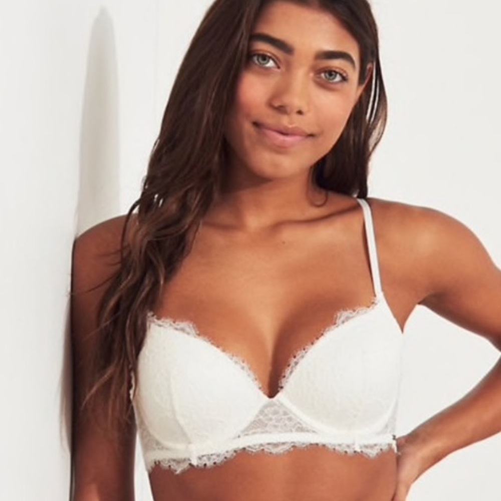 Hollister burgundy bra